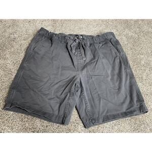 North Face Shorts Gray Heavy Knit Pockets Hiking Outdoors Mens XL